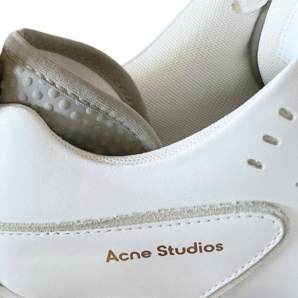 Women’s White Acne Studios Manhattan Sneakers New with Box EU 40 / US 10 - Picture 12 of 12